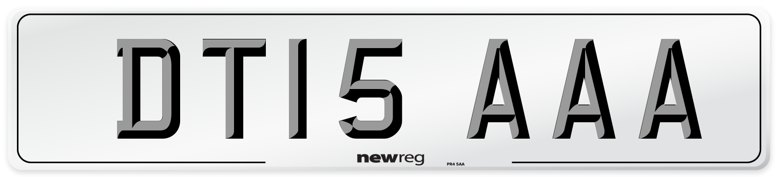 DT15 AAA Number Plate from New Reg